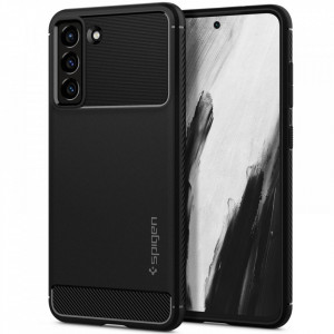 Husa Samsung Galaxy S21 FE, Rugged Armor Spigen - Negru