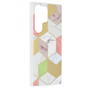Husa Samsung Galaxy S23 Ultra Marble Series, Techsuit - Purple Hex - Img 2