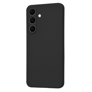 Husa Samsung Galaxy S25 FE din Silicon Catifelat, SoftElegance, set cu sticker, Negru - Img 3