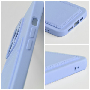 Husa Samsung Glaxy A25 5G din silicon Suport Card, set cu sticker, Cards Case, Mov - Img 7