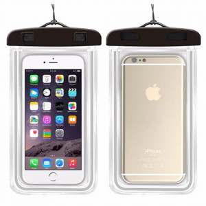 Husa Universala pentru Telefon 6.5", Waterproof Case Techsuit - Negru - Img 6
