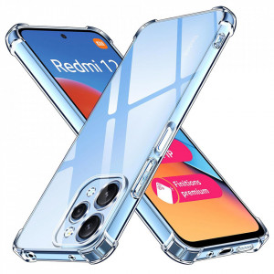 Husa Xiaomi Redmi 12 4G / 12 5G din silicon slim, anti soc, Skyddar Shock - Transparenta
