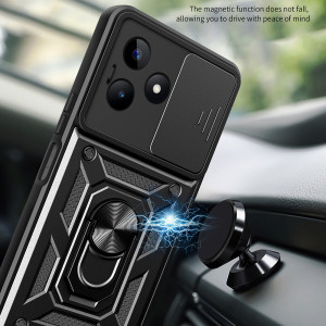 Husa Xiaomi Redmi Note 13 cu inel magnetic, Skyddar CamShield - Negru - Img 4