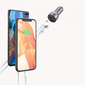 Incarcator Auto 2x USB-A, QC 3.0, 42.5W, Ugreen CD213 - Dark Blue - Img 8