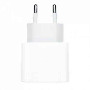 Incarcator priza Apple A2347 (MHJE3ZM/A) Type-C, Fast Charge 20W - Alb - Img 3