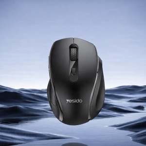 Mouse wireless, 2.4GHz, 1600 DPI, Silentios, 6 butoane, Yesido, Negru - Img 4