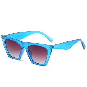 Ochelari de soara dama, forma Square, set cu sticker, Model 5154, Albastru;mov