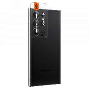 [Pachet 2x] Folie camera Samsung Galaxy S23 Ultra, GLAS.TR Ez-Fit - Negru - Img 5