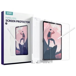 [Pachet 2x] Folie pentru iPad 10 (2022) 10.9 / 11 (2025) cu textura de Hartie, ESR Paper-Feel Magnetic, Mata