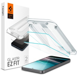 [Pachet 2x] Folie pentru Samsung Galaxy A36 5G, sticla securizata, Glas.tR EZ-FIT Pro HD Spigen, Transparent