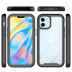 [Pachet 360°] Husa + Folie iPhone 12 Mini, Techsuit Defense - Negru - Img 8