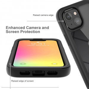 [Pachet 360°] Husa + Folie iPhone 13 mini, Techsuit Defense - Negru - Img 6