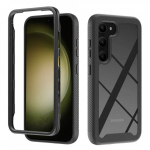 [Pachet 360°] Husa + Folie Samsung Galaxy S23 Plus, Techsuit Defense - Negru