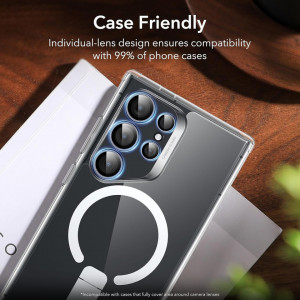[Pachet x2] Folie camera Samsung Galaxy S24 Ultra, ESR Lens - Negru - Img 5