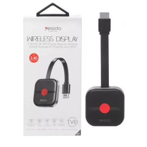 Receiver Wireless HDMI, 4K, 2.4G, Wi-Fi, H.265, Yesido, Negru - Img 7