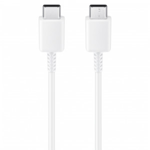 Samsung - Data Cable (EP-DN980BWE) - Type-C to Type-C, 25W, 3A, 1m - White (Bulk Packing) - Img 1