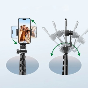 Selfie Stick pentru Telefon cu Trepied si Telecomanda, Ugreen LP680, Negru - Img 3