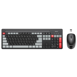 Set tastatura si mouse wireless, 2.4GHz, 104 taste, 1600 DPI, ABS, Yesido, Negru