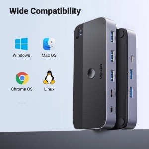 Sharing Switch 2in 4out, Ugreen CM662 - Gri - Img 6