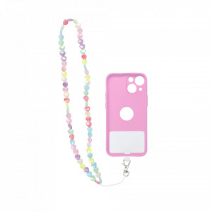 Snur universal telefon, 68cm (34cm prins), PIXIE - Inimioare - Img 3