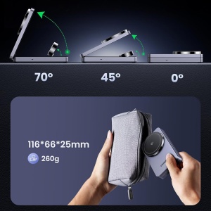 Statie Alimentare, 25W, Incarcator Priza, Ugreen W707, Gri - Img 5