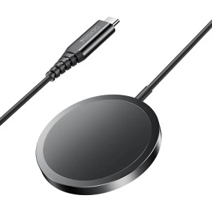Statie de incarcare wireless, MagSafe, 15W, Type-C, Aliaj Aluminiu, Yesido, Gri