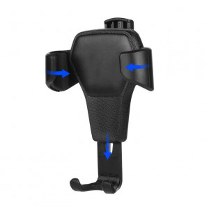 Suport Auto cu prindere Automata, pentru Grila de Ventilatie, OEM H01 - Negru - Img 2