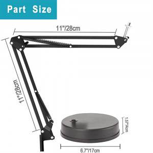 Suport Birou Multifunctional - Techsuit Adjustable Arm Mount (GT6) - Black - Img 7