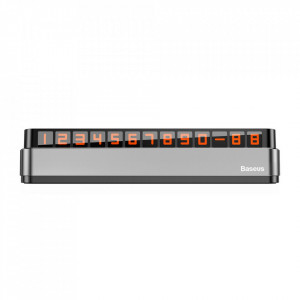 Suport numar telefon bord, Moonlight, Baseus - Gri inchis - Img 2