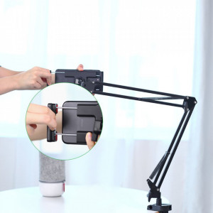 Suport Telefon / Tableta Ajustabil, Ugreen Clamp Grip LP142, Negru - Img 8