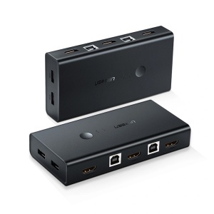 Switch 3x HDMI, 4K@30Hz, 6x USB, 480Mbps, Ugreen CM200, Negru