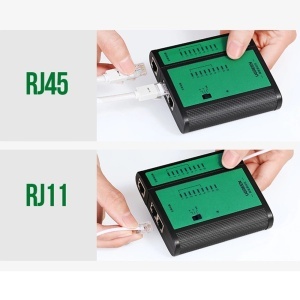 Tester Cabluri RJ45 / RJ14 / RJ12 / RJ9, Ugreen NW167, Negru - Img 3