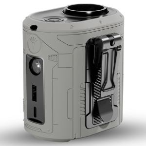 Ventilator de Brau Portabil Z14, 5 trepte de viteza, 6000mAh, Motor Brushless, Display LED, Design Compact, Gri
