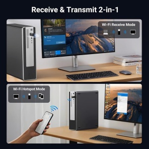 Adaptor Dual Band Wi-Fi, USB, Ugreen CM762, Negru - Img 6