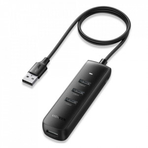 Adaptor Hub USB 3.0 la 4x USB-A, Type-C 5Gbps, 1m, Ugreen CM416, Negru