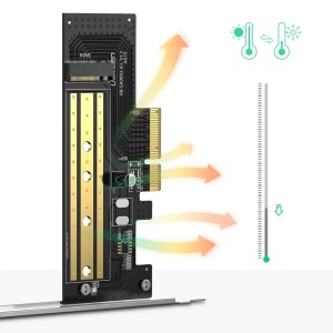 Adaptor M.2 NVME la PCIe 3.0 X4, Windows, Linux, Ugreen CM302, Negru - Img 4