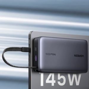Baterie Externa cu Cablu Incorporat, USB, Type-C, 20000mAh, 145W- Ugreen PB551 - Gri - Img 4