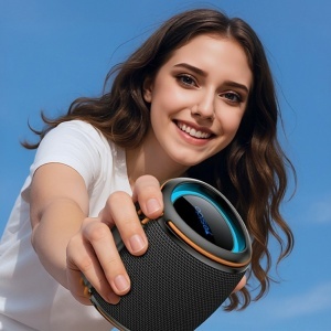 Boxa portabila, Bluetooth 5.3, 8W, 1200mAh, USB, TF Card, Yesido, Negru - Img 6