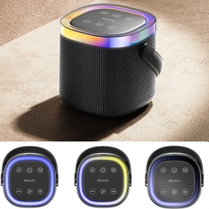 Boxa portabila Bluetooth, 8W, IP67, 1800mAh, RGB, Yesido, Negru - Img 6