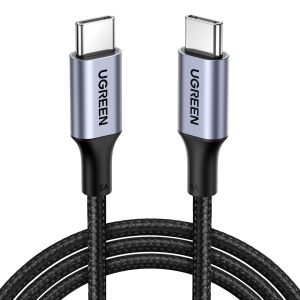 Cablu de Date, 2x USB-C, PD100W, 5A, 480Mbps, 2m, Ugreen US316, Negru