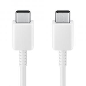 Cablu de Date Type-C la Type-C Fast Charging 3A, 1.8m - Samsung (EP-DX310JWE) - White (Bulk Packing)