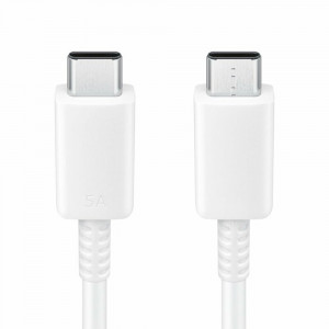 Cablu de Date Type-C la Type-C Fast Charging 5A, 100W, 1.8m, Samsung (EP-DX510JWEGEU) - Alb - Img 2
