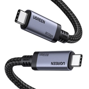 Cablu de Date USB-C la USB-C 80Gbps, 240W, 16K@60Hz, 1m, Ugreen L706, Negru - Img 4