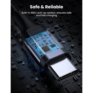 Cablu de Date, USB la Type-C, 3A, 18W, 480Mbps, Fast Charge, 2m, Ugreen US288 - Space Gray - Img 4