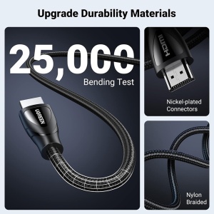 Cablu Video HDMI la HDMI, 8K@60Hz, 48Gbps, 5m, Ugreen HD140, Negru - Img 2
