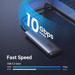 Carcasa SSD, M.2 NVMe, 10Gbps, Ugreen CM767 - Gri - Img 6