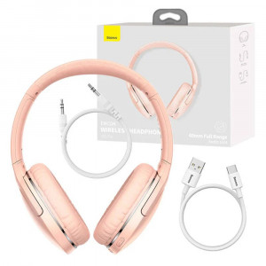 Casti Bluetooth Wireless Noise Reduction - Baseus Encok D02 Pro (NGTD010304) - Pink - Img 6
