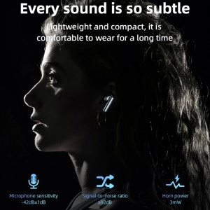 Casti wireless, Bluetooth 5.3, Noise Cancelling, In-ear, 360mAh, Yesido, Alb - Img 2