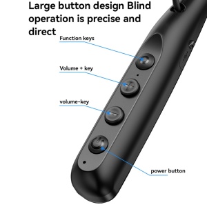 Casti Wireless Neckband, Bluetooth v5.3, Baterie 500mAh, Autonomie 80h, Magnetic, Yesido, Negru - Img 6