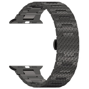 Curea Otel Inoxidabil pentru Apple Watch 1/2/3/4/5/6/7/8/9/SE/SE 2 (38/40/41mm), SKDR BandPro W052 - Negru